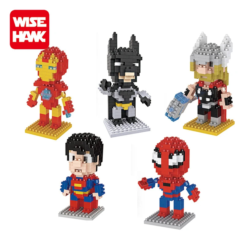 Wholesale Mini Superhero Action Figure Model From China Educational Plastic Micro Size Building Block Construction Toy