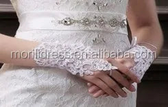 Morili Long Sleeve Wedding Sleeping Party Wear Plus Size Real White Royal Blue African Knee Length Bride Wedding Robes MRA509