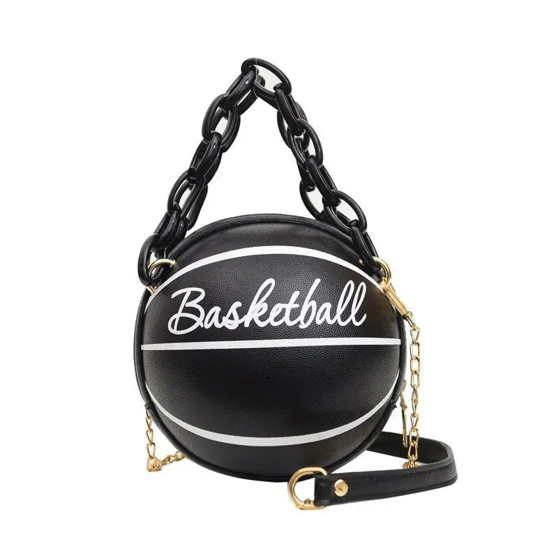 Popular Design Mini Women Round Shape Handbag Basket Ball Bags Handbags