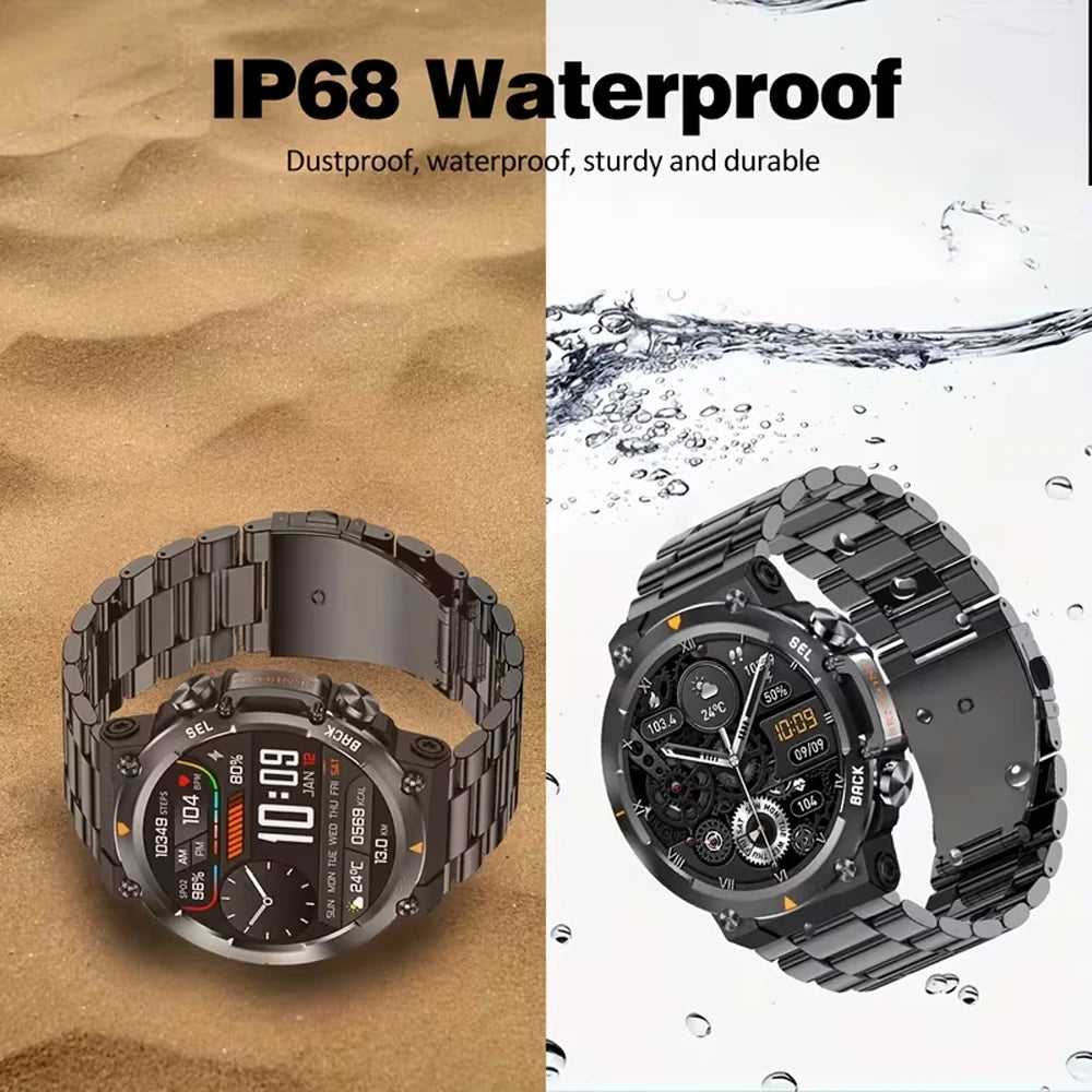SENBONO MAX18 Outdoor Smartwatch 1.43-inch AMOLED Display Bluetooth Calling Fitness tracker Voice Assistant Men's Smartwatch