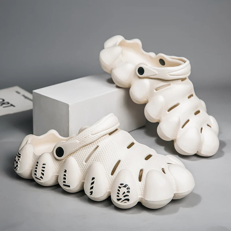 Logo Custom DIY Present Shoes Men's New Light Weight EVA Soft Clogs Garden Shoes Beach Outdoor Slippers for Men