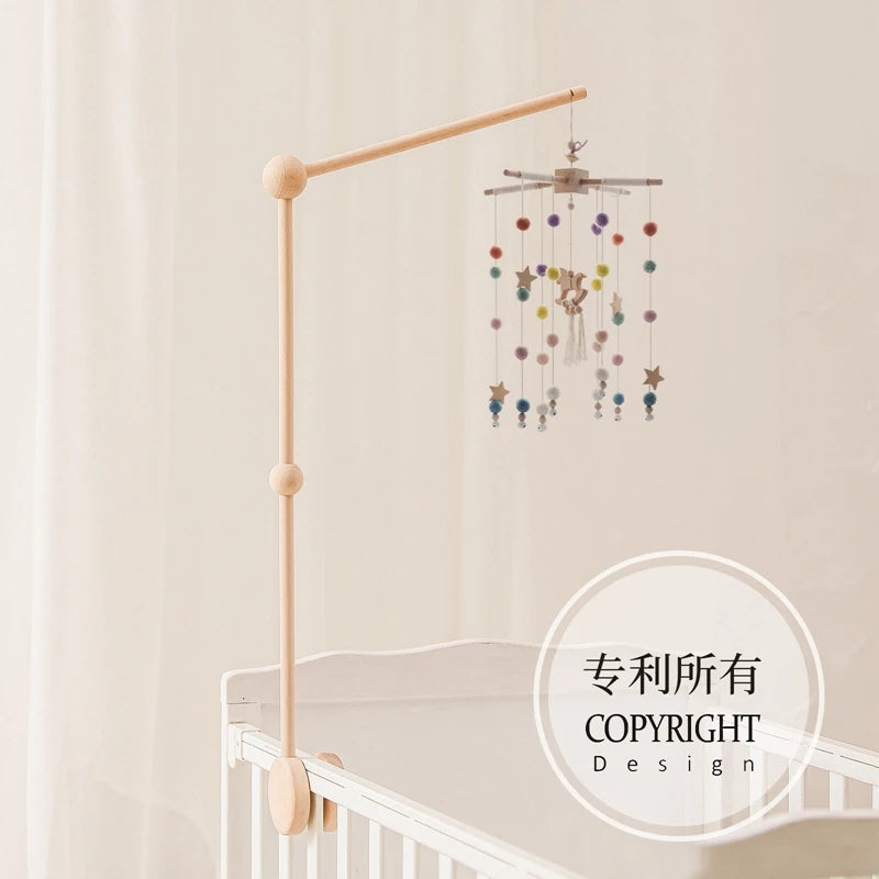 Newborn Baby Rattles Toys 0-12 Months Soft Felt Whale Bed Bell Infant Mobile Crib Hanging Musical Carousel Toy Boys Girls Gift