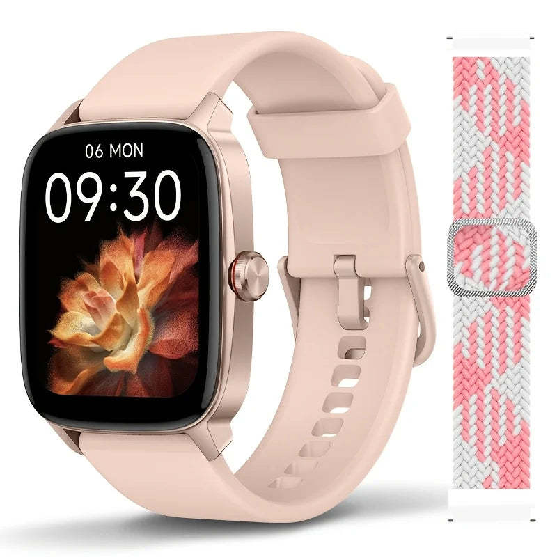 Smartwatch Gift for Men and Women, 1.8" HD Full Touch Screen, Make & Receive Calls, Message Notifications, 100+ Sports Modes