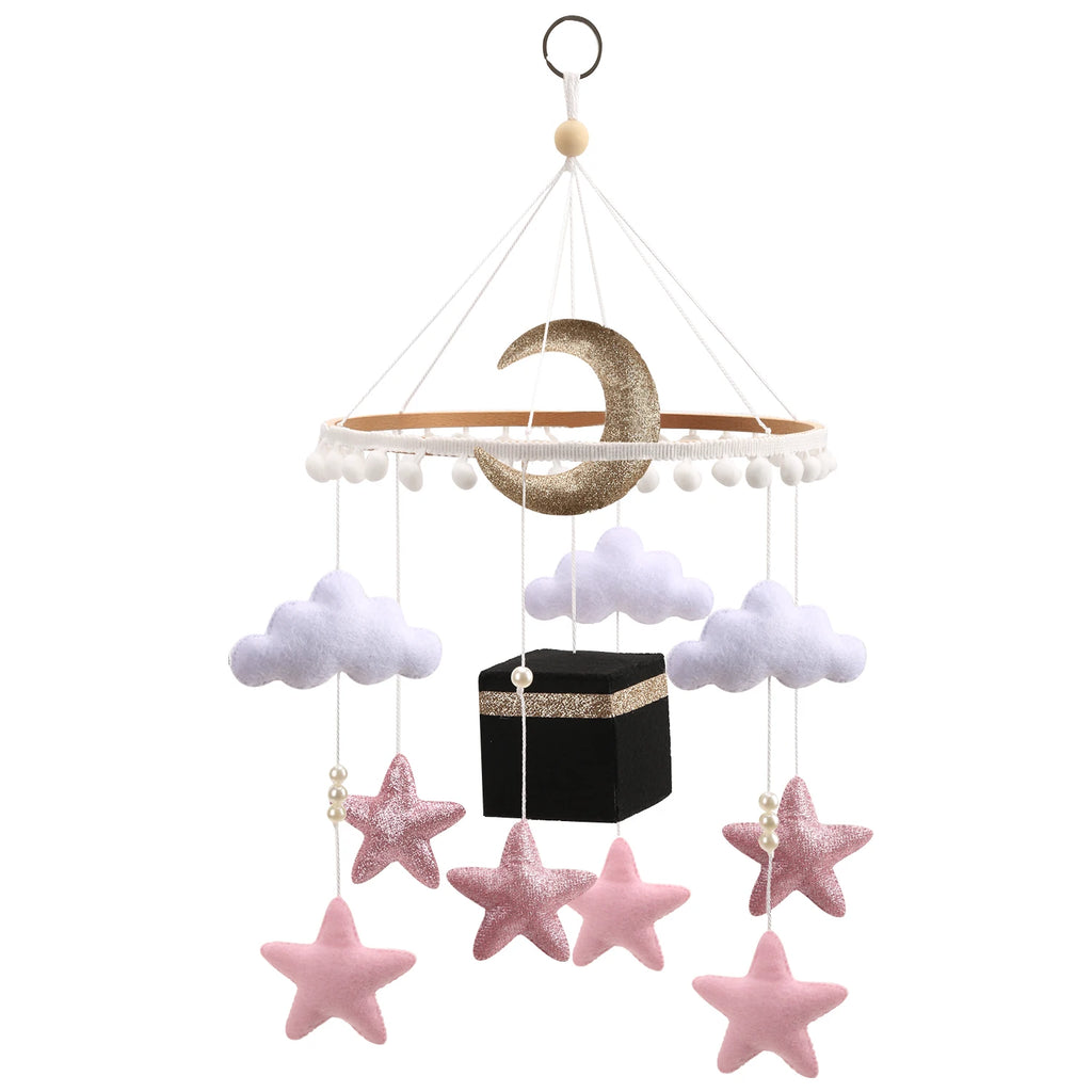 Islamic Baby Mobile for Crib Baby Kaaba Mobile Muslim Baby Mobile Quran Reciting