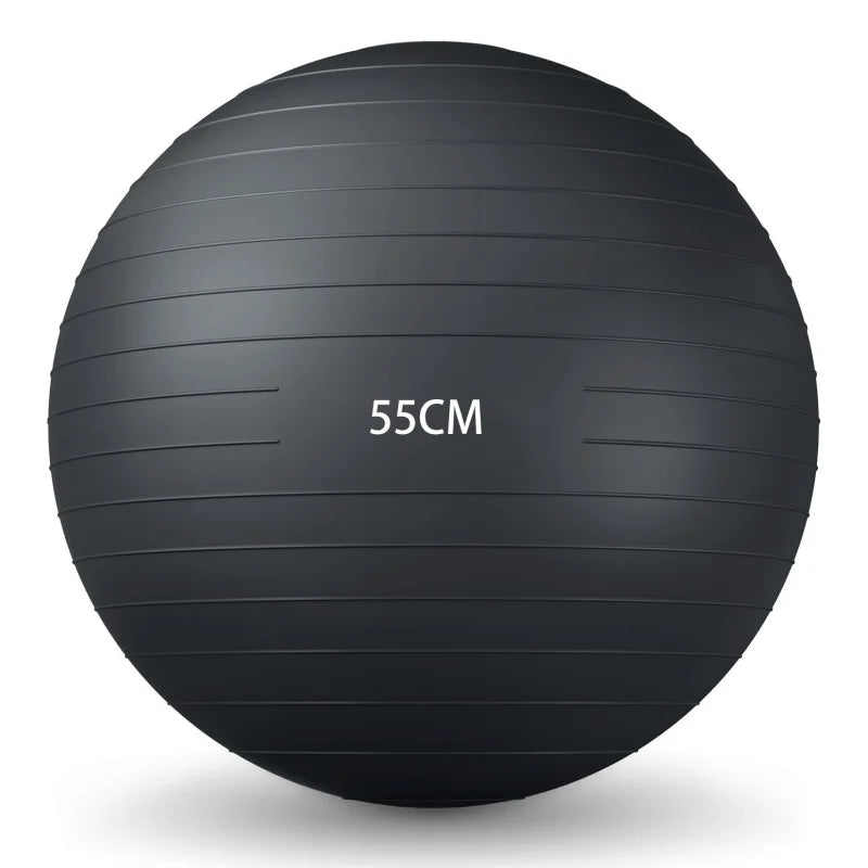 65cm PVC Exercise Yoga Ball for Workout Gym Pilates Pregnant Women Fitness Soft & Durable Balance Ball
