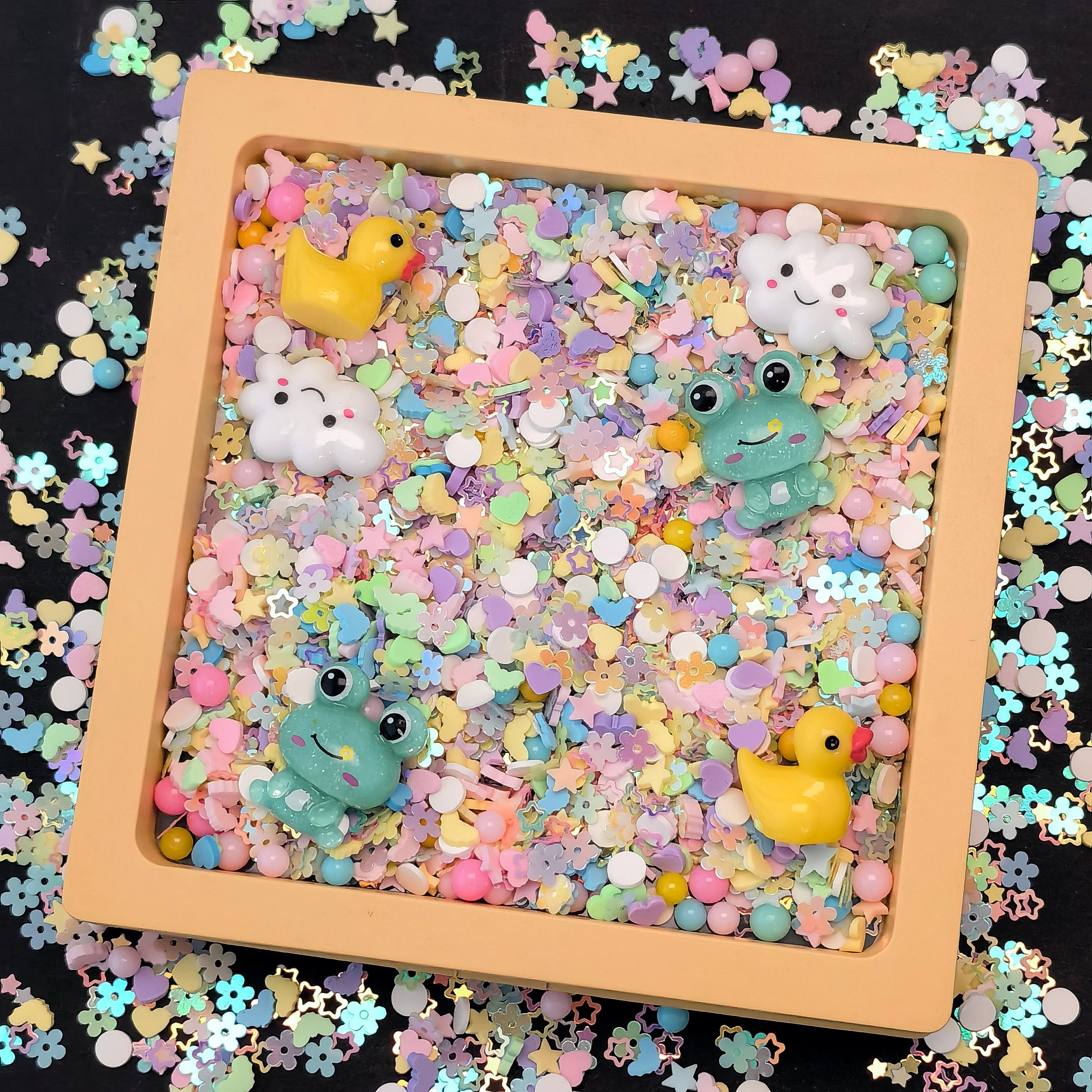 1000g Wholesale 2025 New Animal Cartoon Handmade Glitter Animal Charm Beads DIY Handmade Slime Filler Toys DIY