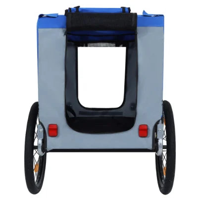 Durable Steel Frame All-Terrain Pet Carrier Large Folding Bike Trailer for Dogs 120LB for Cycling Jogging Camping Outdoor