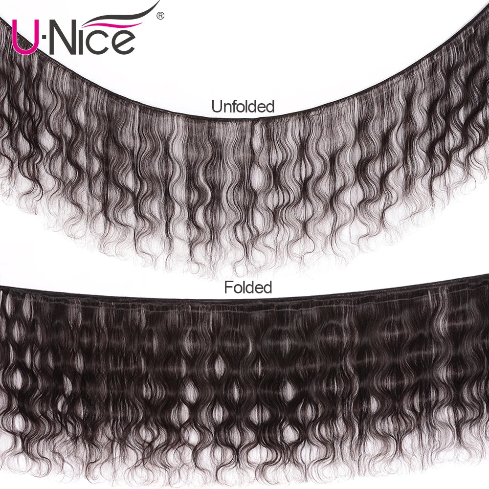 UNICE HAIR 4x4 Lace Closure With Malaysian Body Wave 3/4 Bundles with Lace Closures With Remy Hair Human Hair Bundles