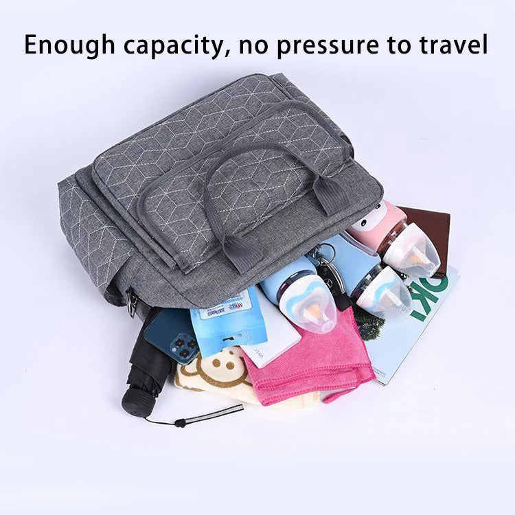 Leisure Multi-function Oxford Waterproof Mommy Bag Large Capacity Diaper Bag OEM Customized Organizer Logo Style