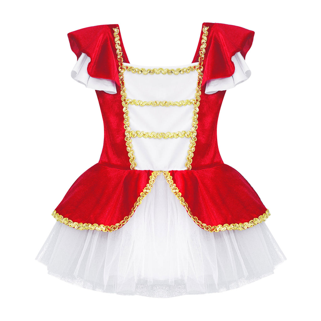 Kids Girls Children Dancer Ballet Dance Dress Gymnastic Leotard Tutu Princess Dress for Stage Performance Clothes Christmas Gift