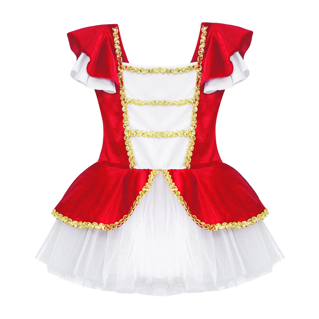 Kids Girls Children Dancer Ballet Dance Dress Gymnastic Leotard Tutu Princess Dress for Stage Performance Clothes Christmas Gift