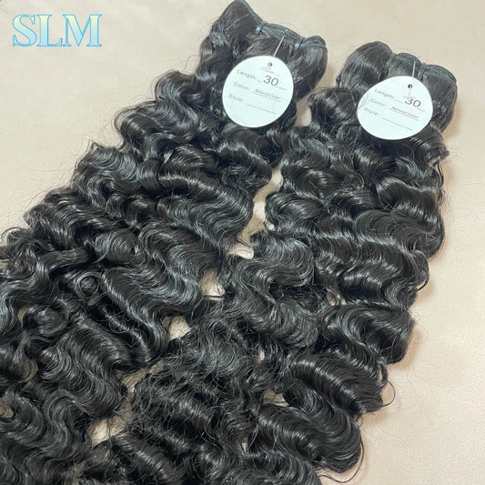 Local USA Stock 100 Gram Burmese Curly Human Hair Extension Natural Black Raw Hair Bundles Unprocessed Hair Weaves for Women