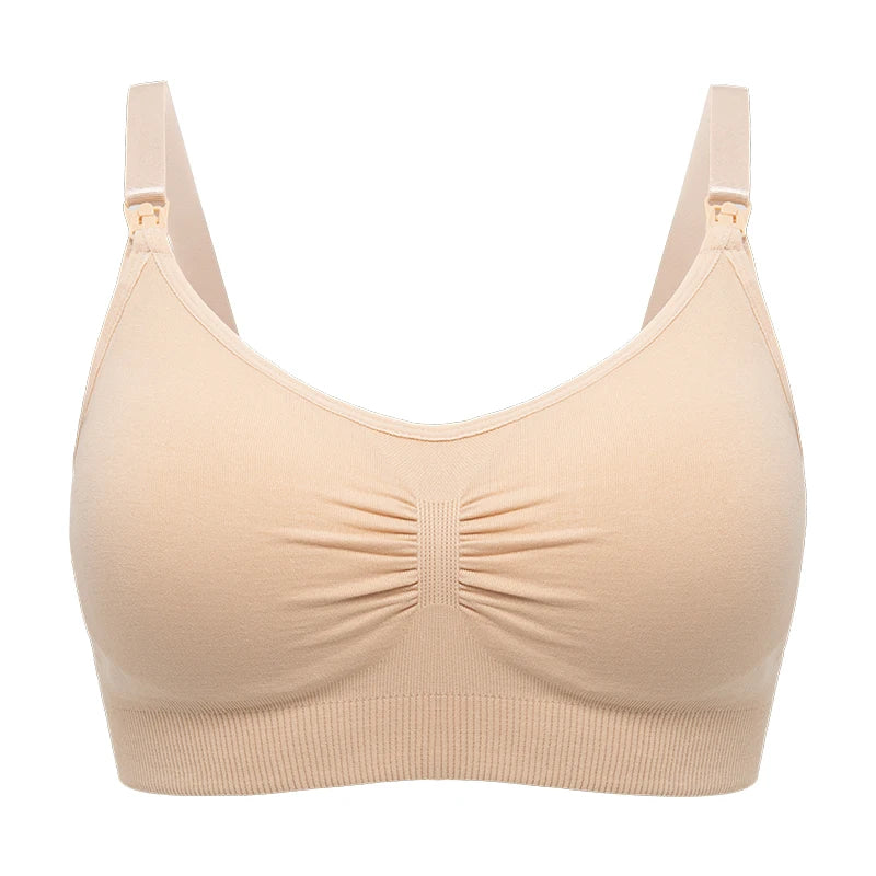 plus Size Seamless Nursing Bra for Women Breathable Maternity Push up Front Closure Underwear Adjustable Straps Wire-Free
