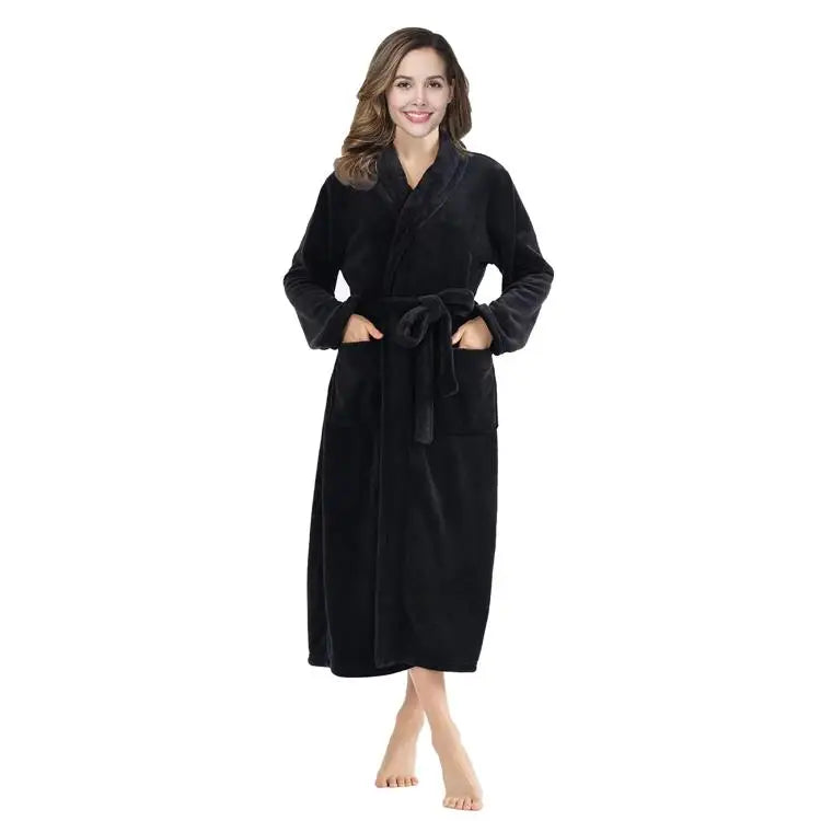 Luxury Hotel Adult Unisex Soft Bath Robe Pyjama Bathroom Spa Robe Elegante Cheap Sleepwear Women