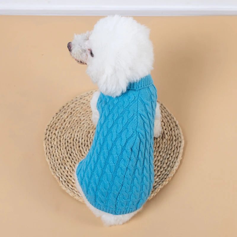 Pet Products Puppy Dog Cat Warm Winter Knit Sweater Vest Knitted Coat Jacket for Small Dog Dog Jumper Pet Clothes