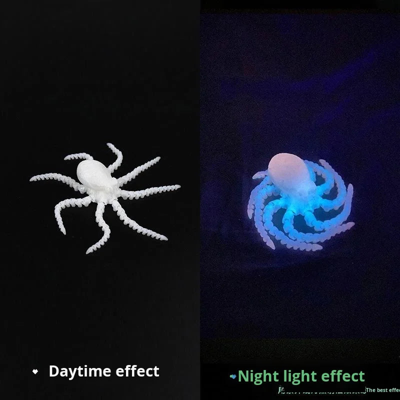 Wholesale 3D Printed Octopus Squid Animal Models with Movable Joints Customizable OEM Children's Toys Made of Plastic