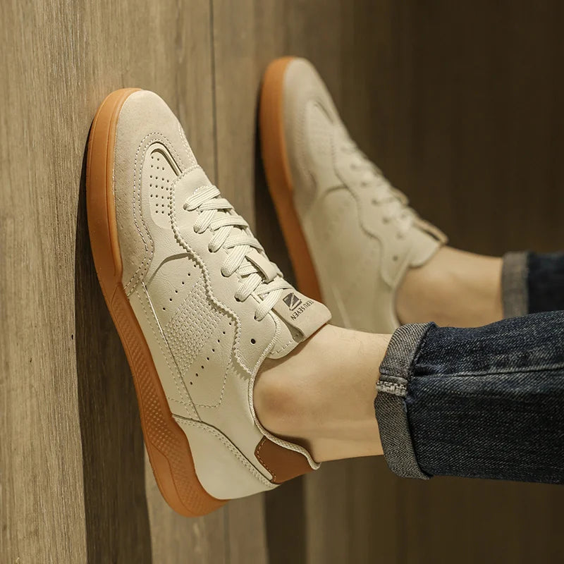 New Styles Wholesale White Verified Men Classic Shoes Suppliers Factory Manufacturer Rubber Anti-slip Man Sneaker Real Leather