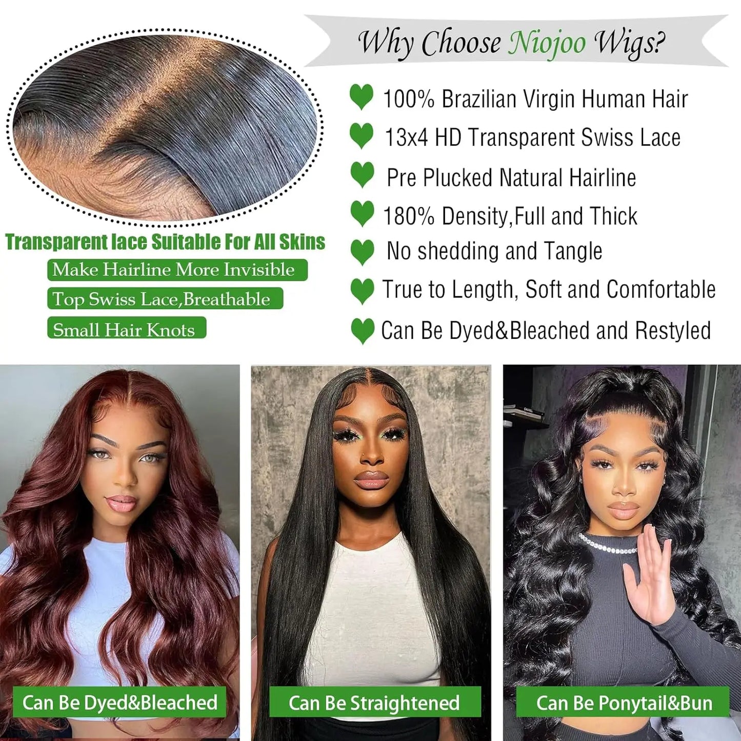 30-Inch Pre-Pluck 13x4 HD Human Hair Lace Front Wigs Black Women's Straight Style Brazilian HD Lace Frontal Wig Vendors