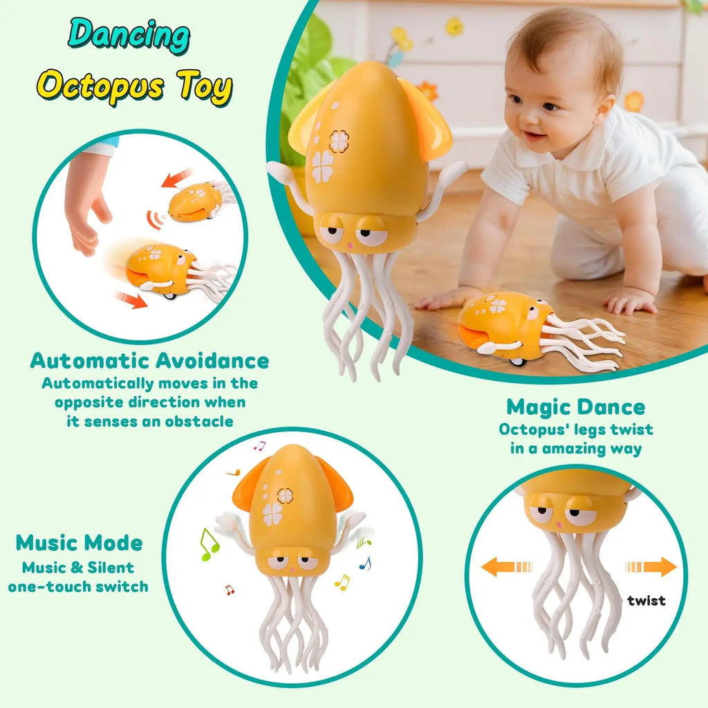 Adorable Dancing Squid Baby Toy-Super Stress-Relieving Non-Stop Rocking Joyful Captivation Made in China