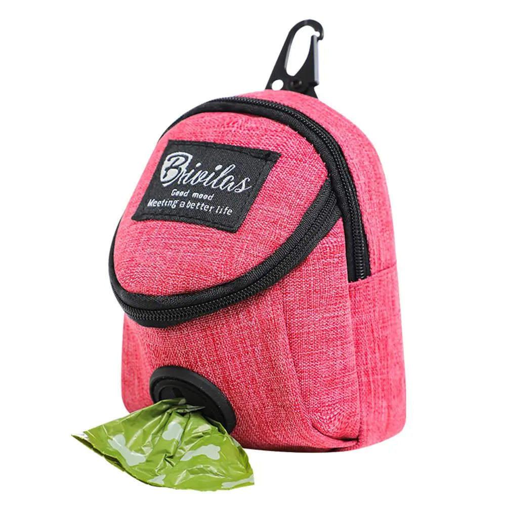 Pet Poop Bags Dispenser Dog Treat Pouch Portable Dog Training Bag Outdoor Travel Dog Poop Bag Durable Pet Accessories