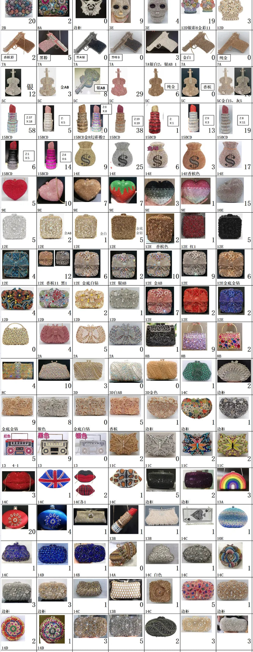 Factory Luxury Clutches Evening Bags Pink Heart Rhinestone Bag Heart Shape Purse Crystal Handbag Party Bags Women