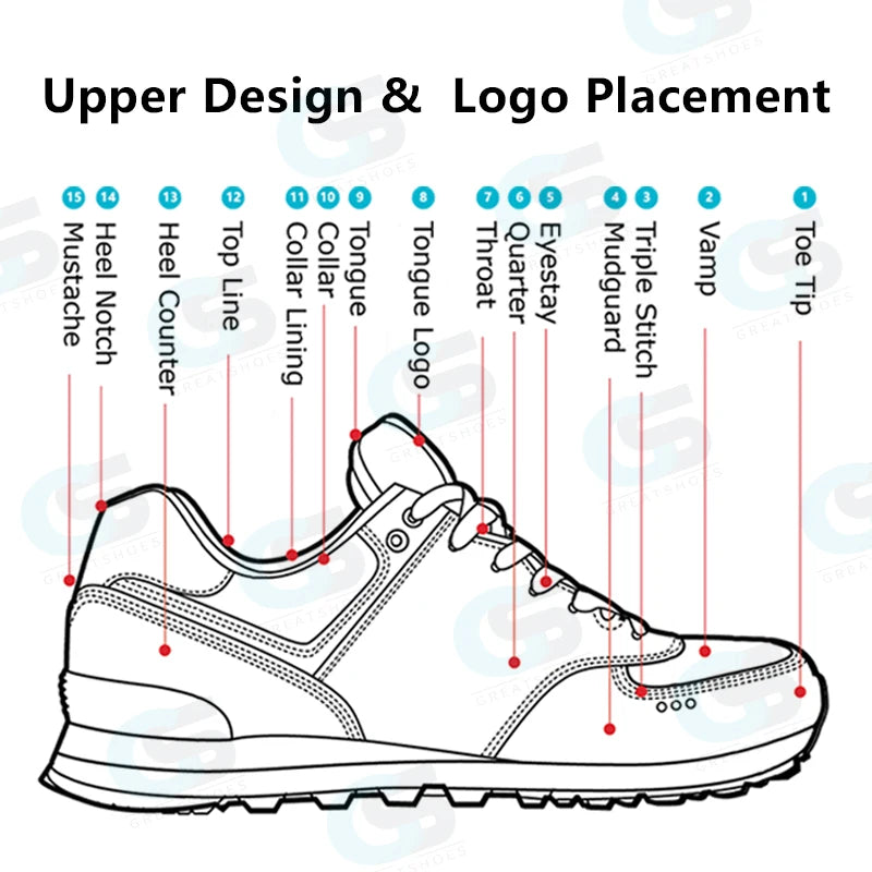 Greatslides Custom Sneakers Comfortable,Ladies Fashion Sneakers,Sporty Custom Logo Sneakers for Women Walking Shoes