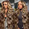 Raw Brazilian P4/27 Blonde Highlight Body Wave Lace Front Human Hair Wig HD 13X4 Lace Frontal Wigs for Black Women