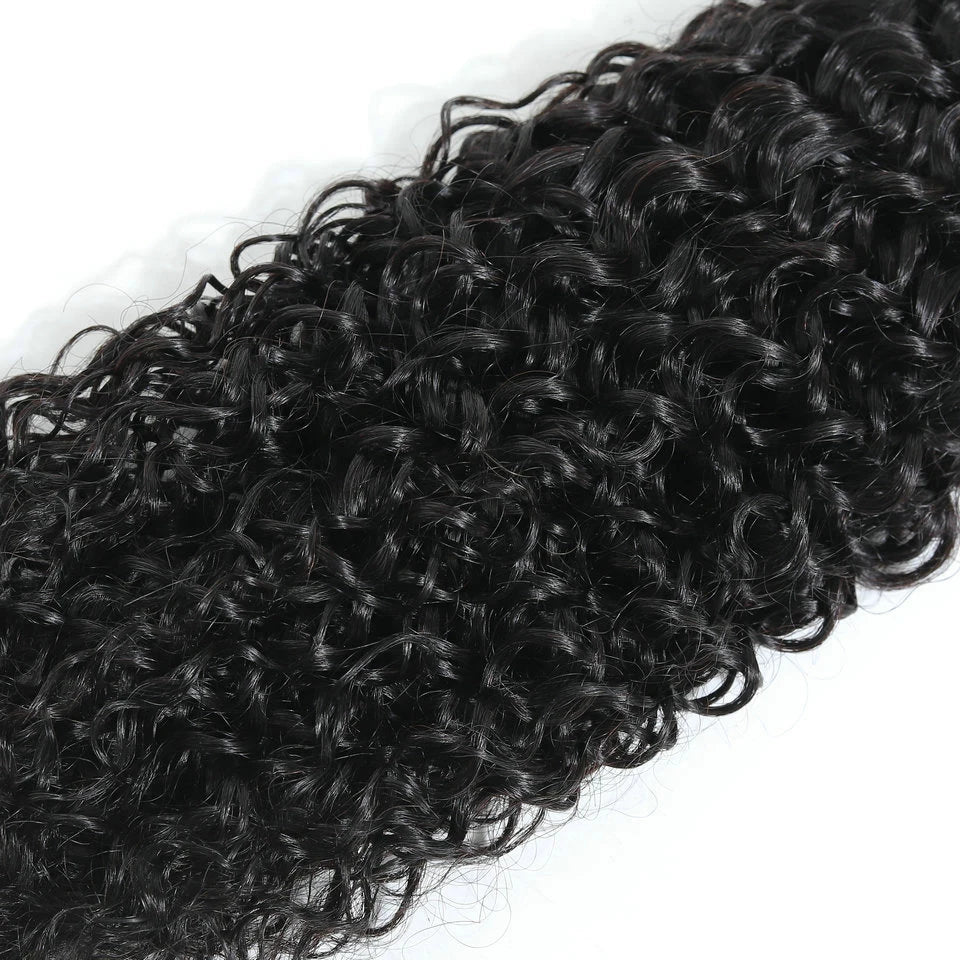 Virgo Kinky Curly Hair Bundles Brazilian Non-Remy Human Hair Extensions Bundles Thick Kinky Curly Bundles