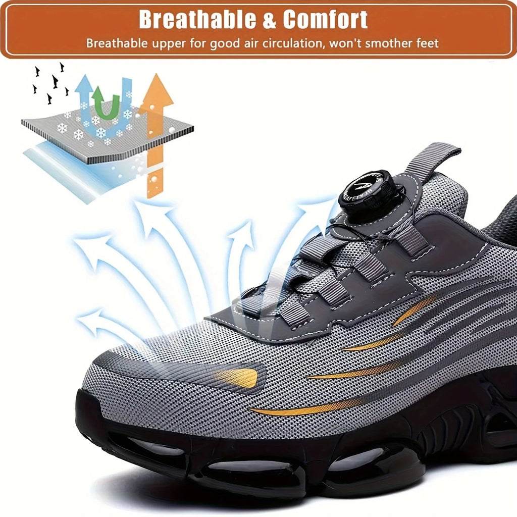 Men's Safety Shoes Are Suitable for Construction Work Leisure Sports Shoes Anti Puncture and Anti Smashing Steel Toe Shoes