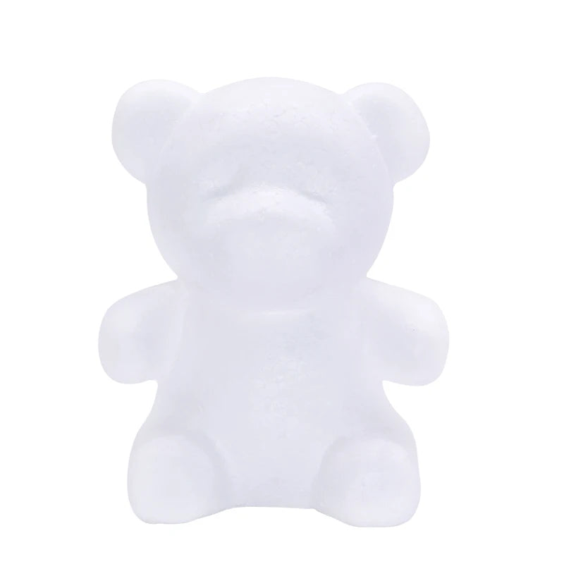 Polystyrene Styrofoam Foam Ball Rose Bear White Heart Craft For DIY Home Party Decoration Wedding Birthday Christmas Party Gift