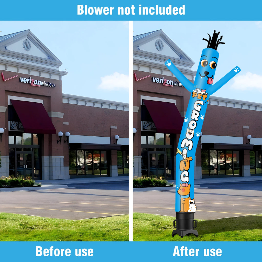 Pet Grooming Theme Inflatable Weird Wave Dancer TubeMan Outdoor Advertising Promotional Digital Air Dancer