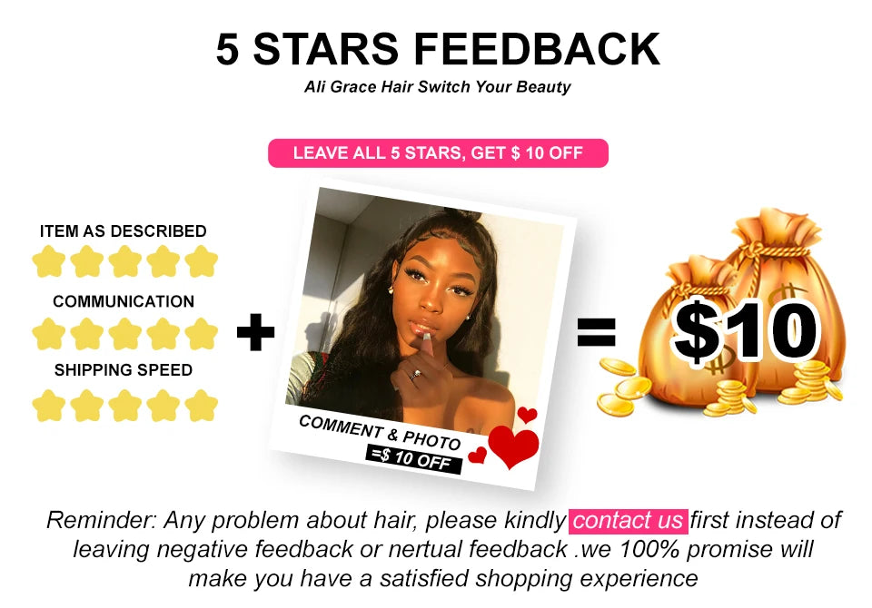 Ali Grace Bob Wigs Human Hair T1B/613 Ombre Straight Hair Short Bob 13X4 Lace Front Wigs For Women Pre-Plucked Hairline Bob Wigs