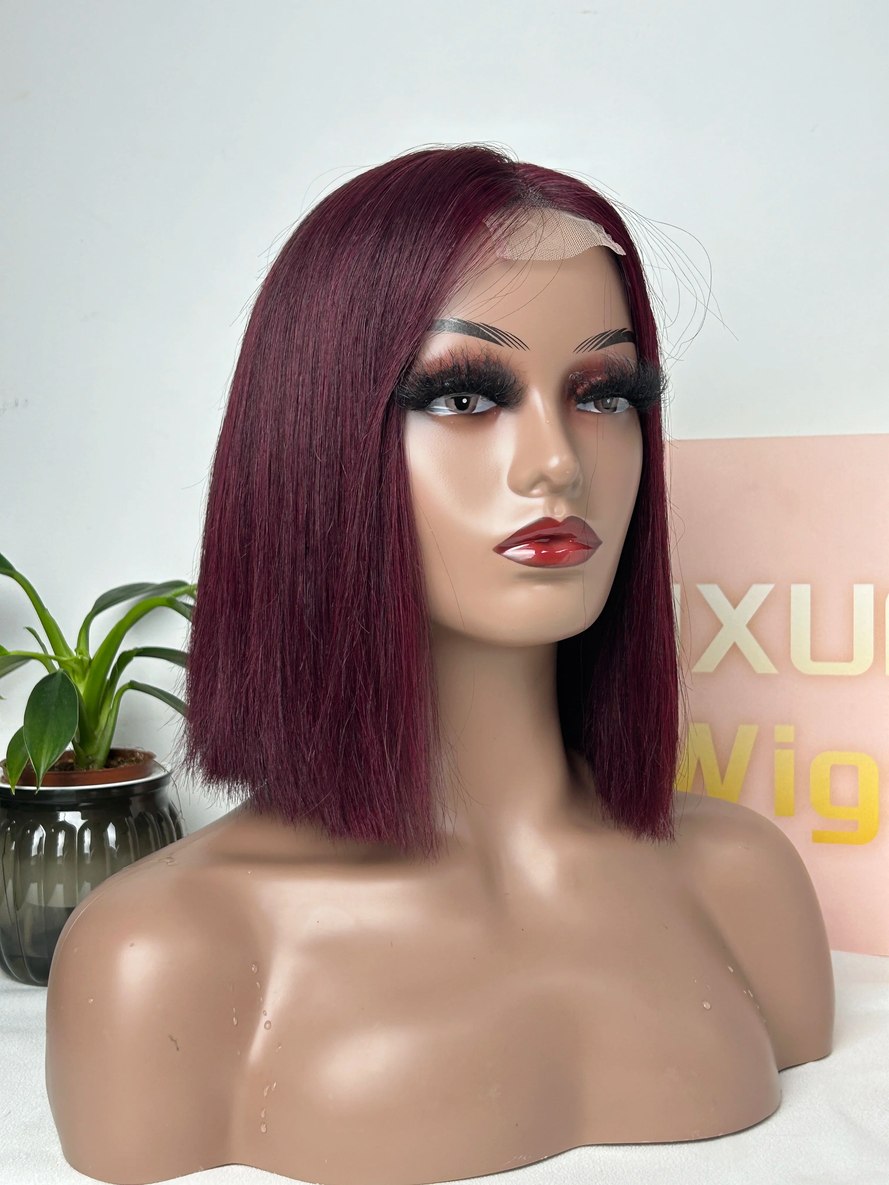 New SDD Bob Wigs 2x6 Closure Wig Bone Straight Natural Virgin Hair Transparent Lace SDD Vietnamese Hair Wig Human Hair Glueless