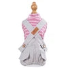 Trendy Pet Clothes Striped Dog Overalls for Small Breeds Breathable Dog Jumpsuit Spring and Autumn Outfit