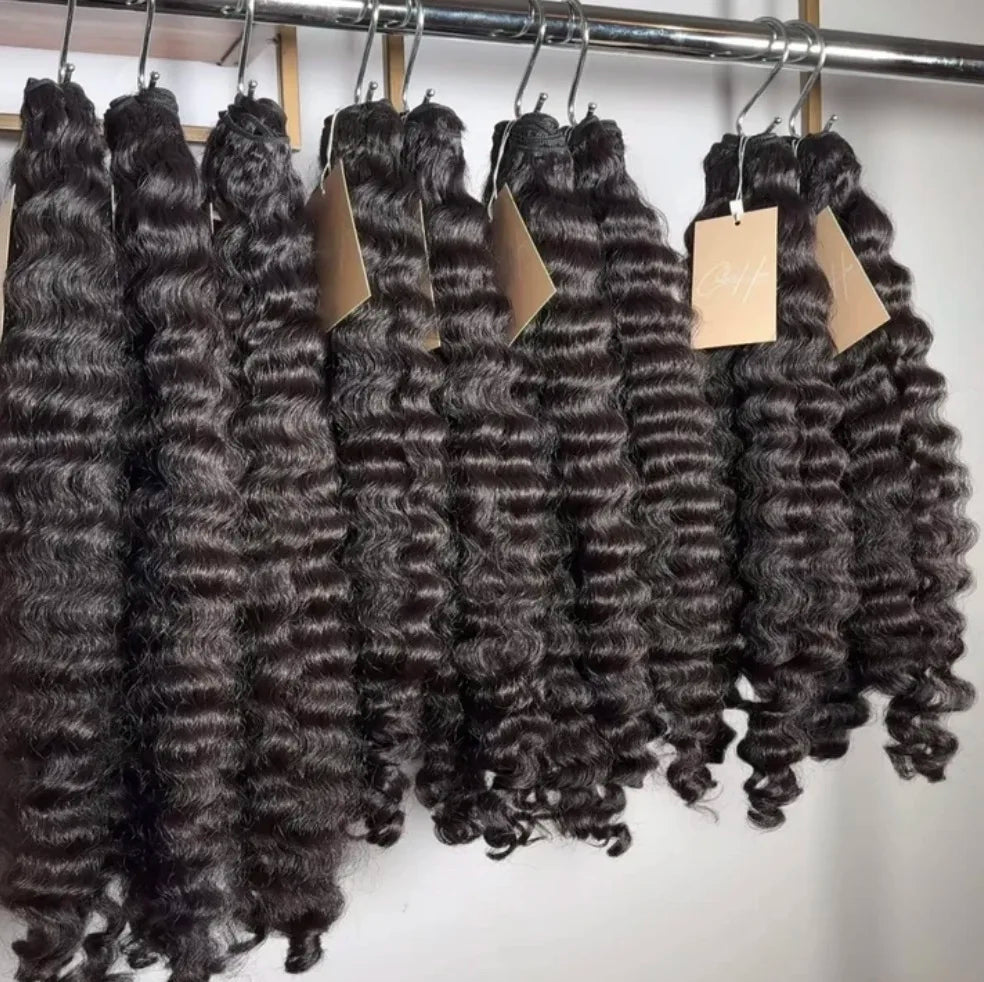 Fast Delivery Raw Unprocessed Human Hair Burmese Curly Hair Bundles Vietnam Burmese Kinky Curly Hair for Black Women