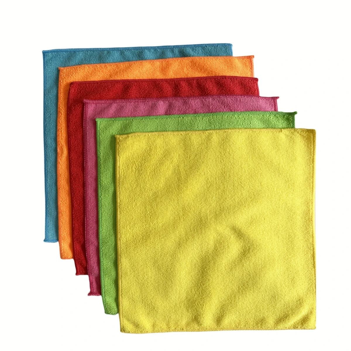 30x30cm 250gsm Microfiber Cleaning Cloth 6 Colors Pack 12 Colors Pack