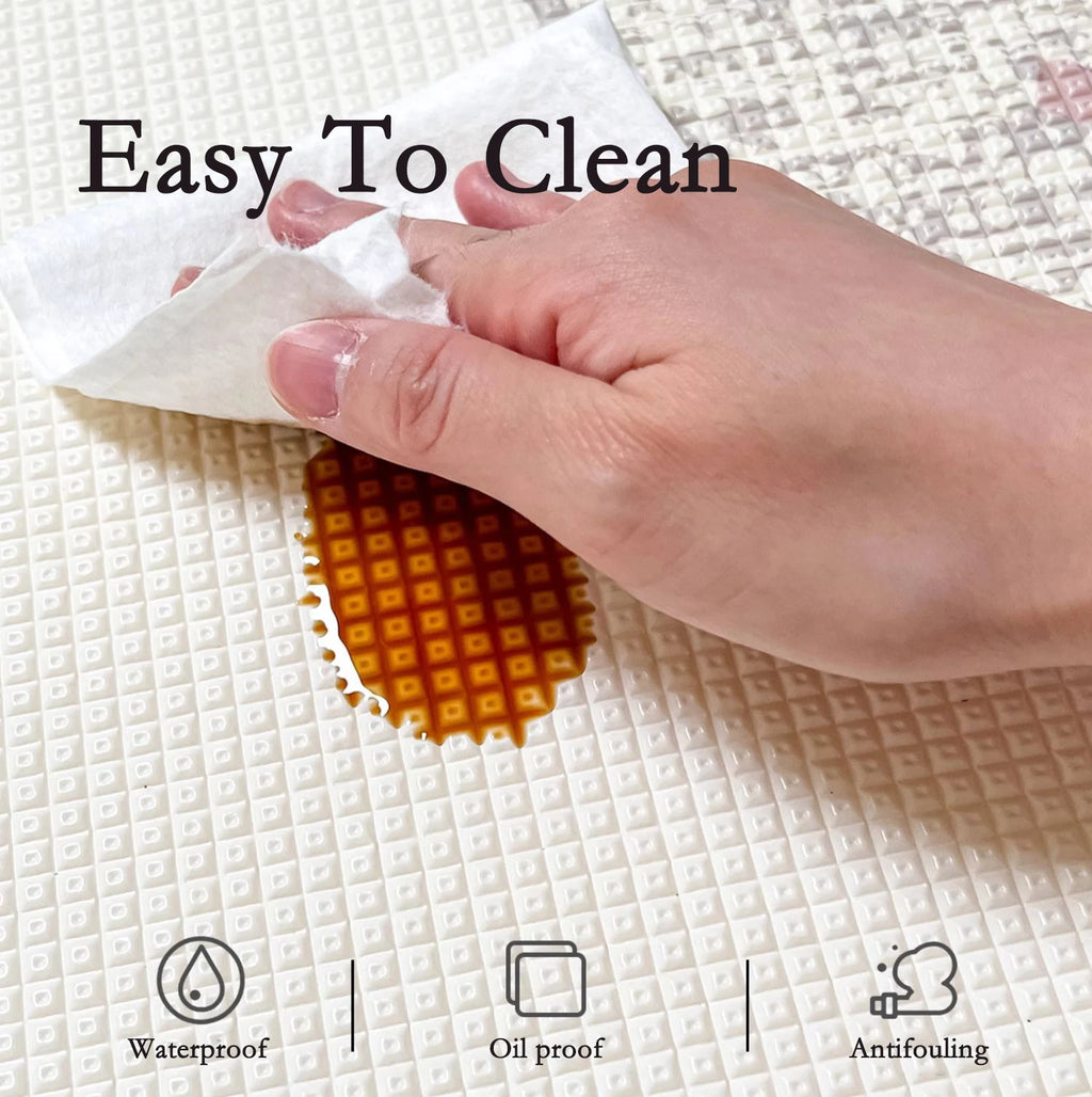 2025 New Design Pattern Non-toxic Portable Waterproof Foam Crawling Mat Durable Baby XPE Folding Mat for Family Use