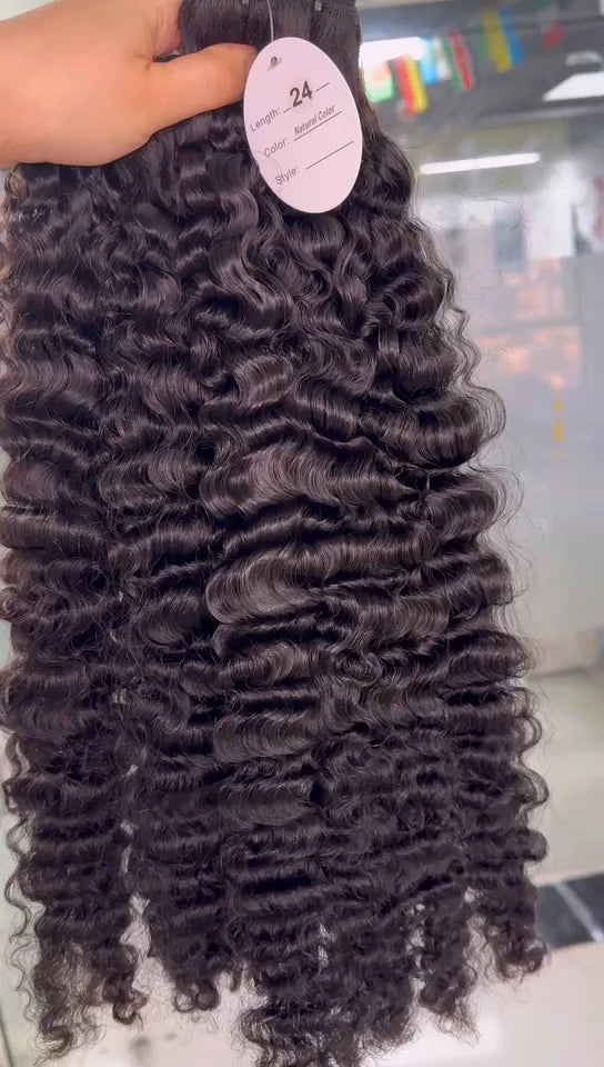 Deep Body Wave Virgin Remy Hair Human Natural Straight Burmese Kinky Curly Hair Bundles Single Donor Indian Hair Suppliers