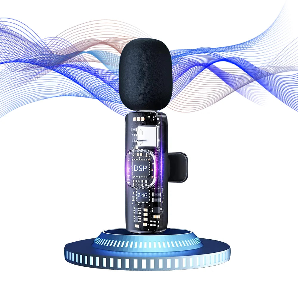 Wholesale K9 Wireless Lavalier Microphone with Noise Cancellation for Professional Audio Recording on Cameras and Smartphones