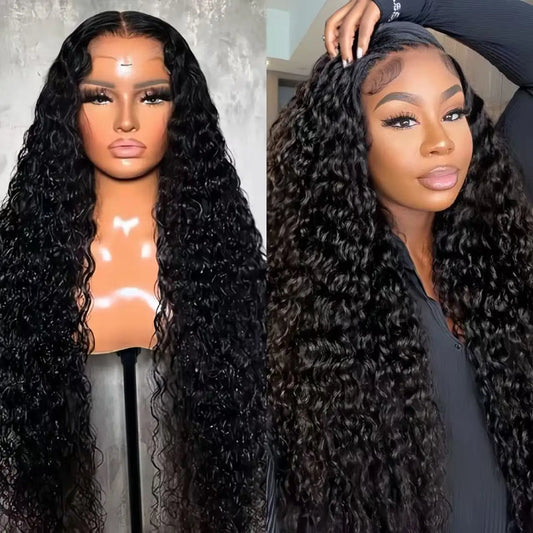 Cheap Deep Wave Curly Human Hair Wig Human Hair HD Lace Front Wigs for Black Women Raw Vietnamese Hair Lace Frontal Wigs