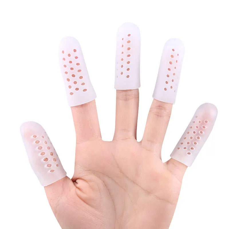 Toe Protector Breathable Gel Toe Cap Silicone Toe Cover Sleeves with Holes Provides Relief From Missing or Ingrown Toenails