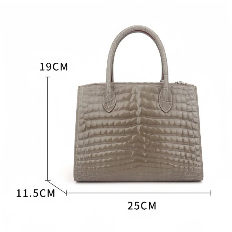 2024 Designer Classic Genuine Alligator Crocodile Leather Woman Handbags Famous Brands Crossbody Tote Hand Bags for Women