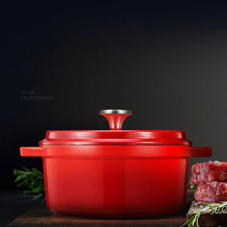 Cast Iron Enamel Pot Cookware Carbon Steel Enamel Dutch Oven Pot Set