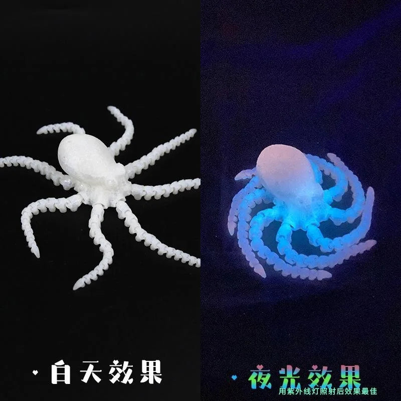 Wholesale 3D Printed Octopus Squid Animal Models with Movable Joints Customizable OEM Children's Toys Made of Plastic