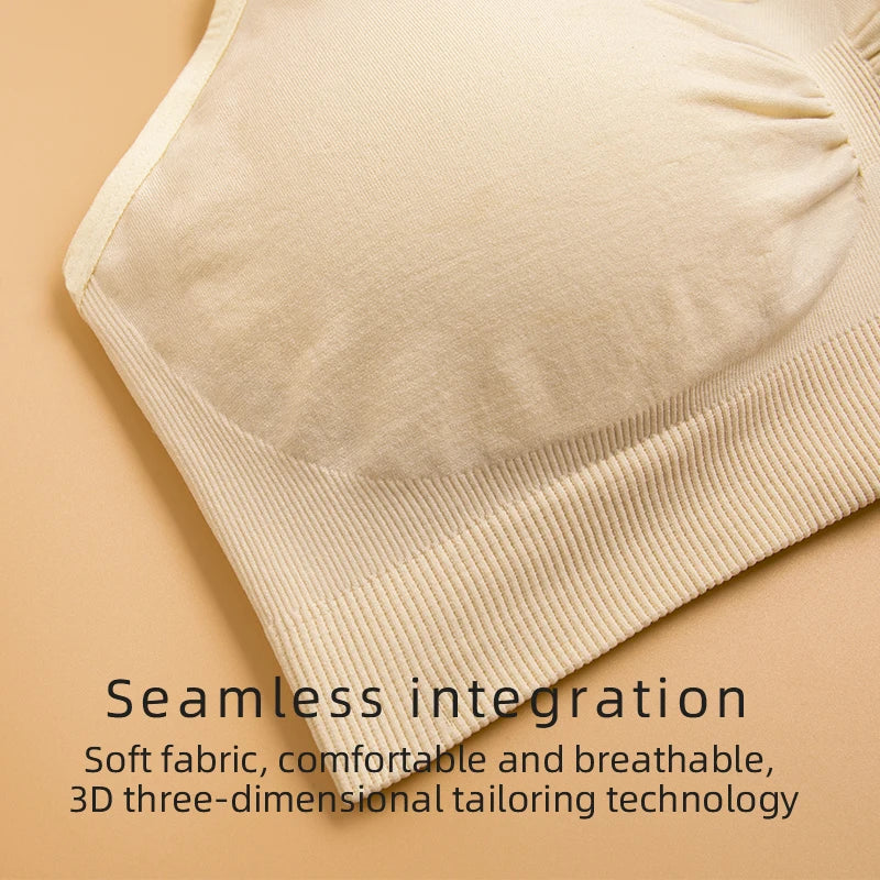 plus Size Seamless Nursing Bra for Women Breathable Maternity Push up Front Closure Underwear Adjustable Straps Wire-Free