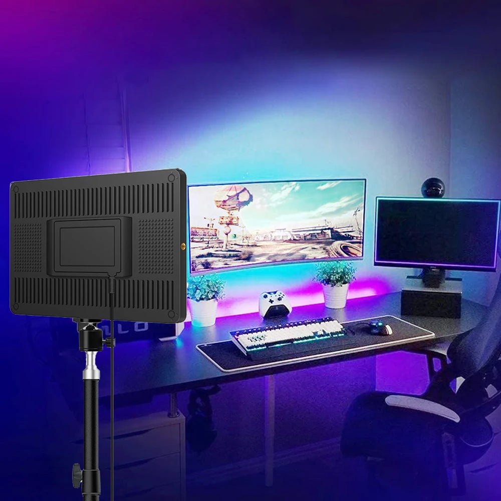 14inch 10inch LED Video Light Panel EU Plug 3200K-6000K Photography Lighting Remote Control For Live Streaming Photo Studio Lamp