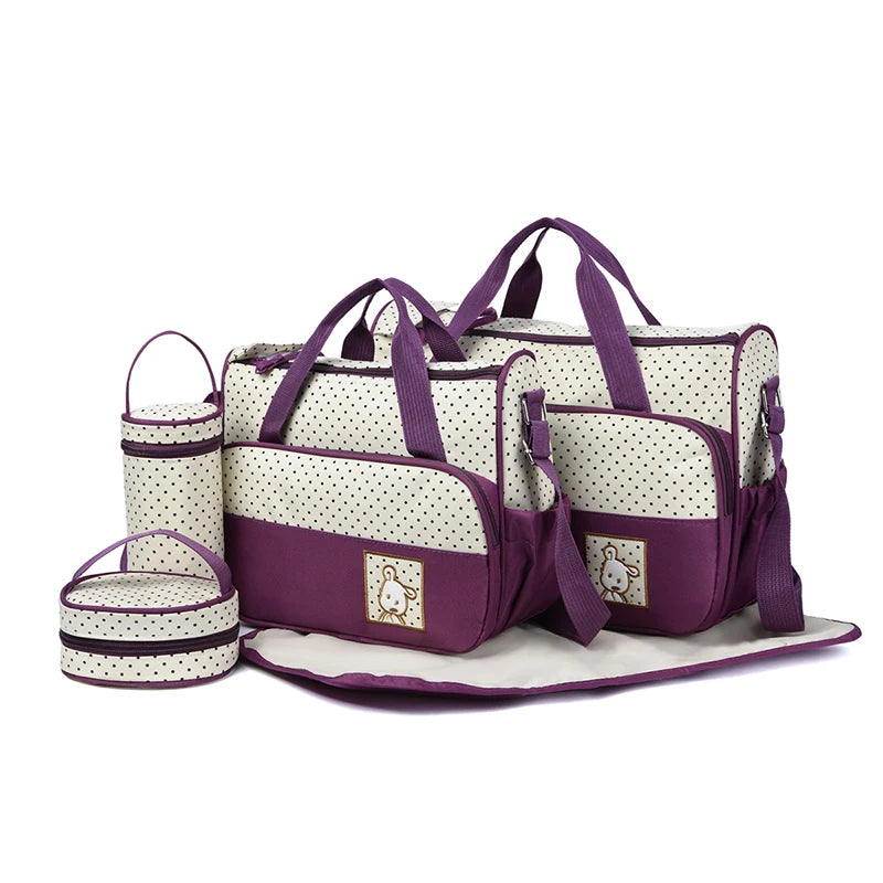 Fashion Multifunctional Mommy Bag Large Capacity Waterproof Wet and Dry Separation Diaper Bag Light and Easy to Hold Mommy Bag