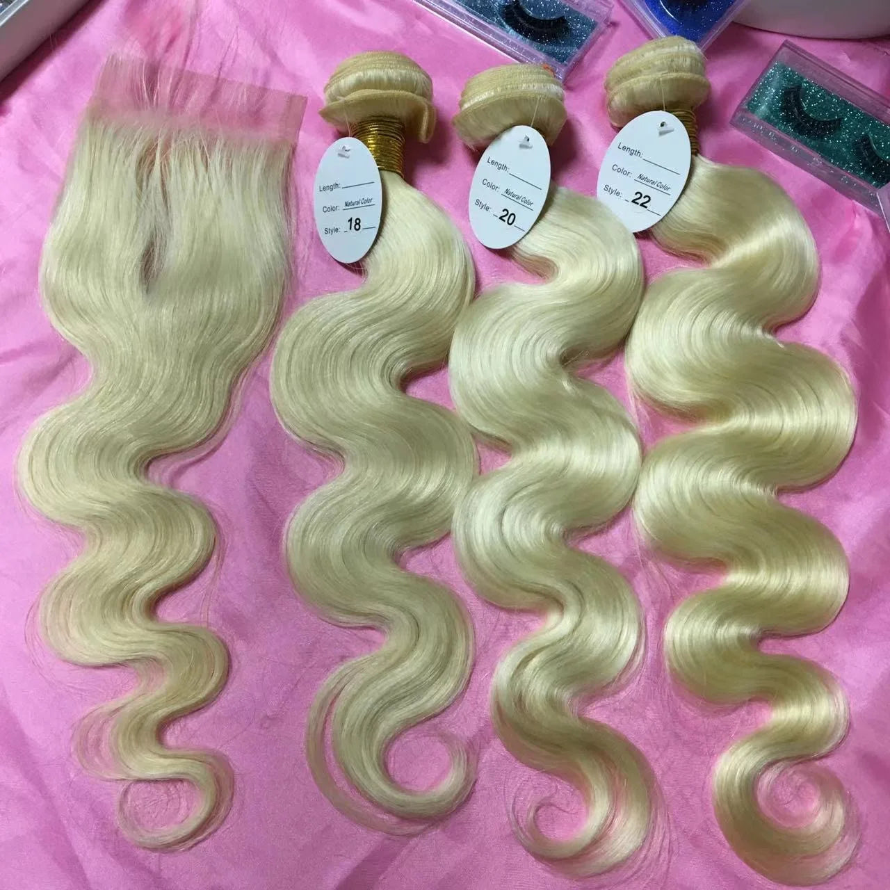 Premium 613 Blonde Virgin Hair Bundles - 100% Raw Vietnamese Human Hair Weave