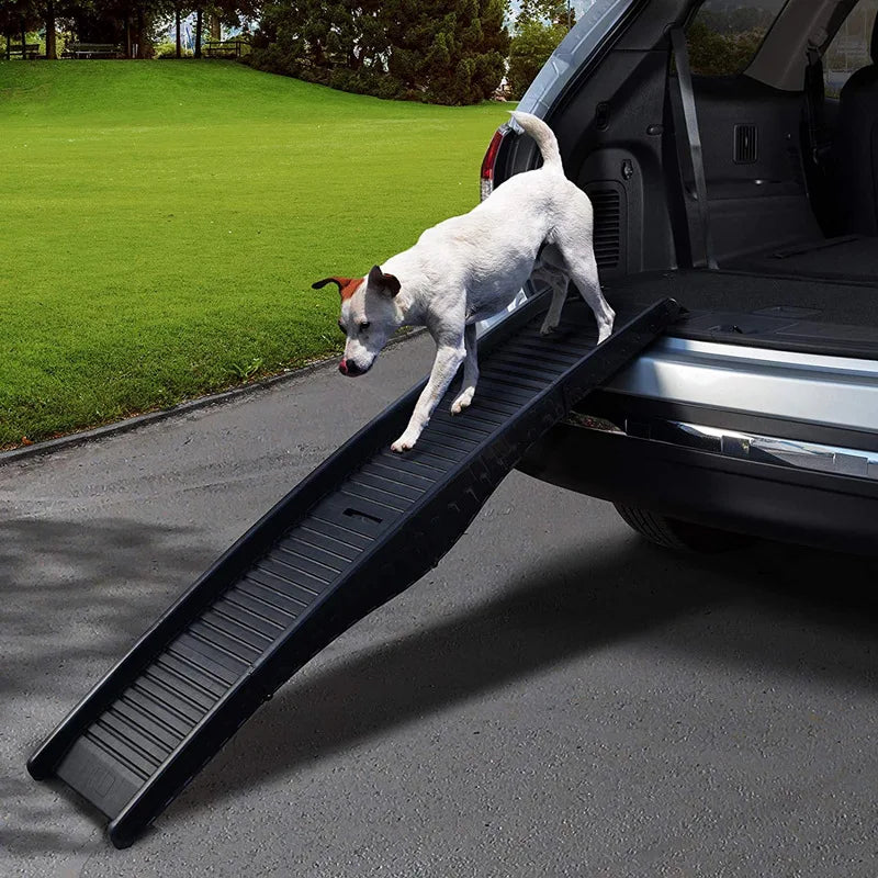 Folding Pet Stairs PP Material Non-slip Auxiliary Car Climbing Ladder Dog Ladder Large Dog Plastic Climbing High Ladder