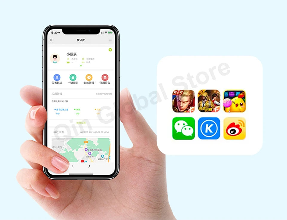 Qin F21 Pro Smart Touch Screen Phone Wifi 2.8 Inch 3GB 32GB Bluetooth 5.0 Duoqin Global Version 2120mAh Android Play Store Phone